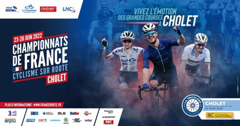 Championnats de France sur Route à Cholet : les engagé(e)s et le guide technique