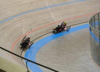 Le Handbike s’invite sur la piste Henri-Caresmel !