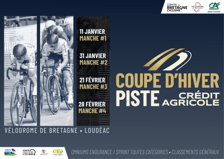 Nouveauté : Coupe d’Hiver Piste Crédit Agricole au Vélodrome de Bretagne !